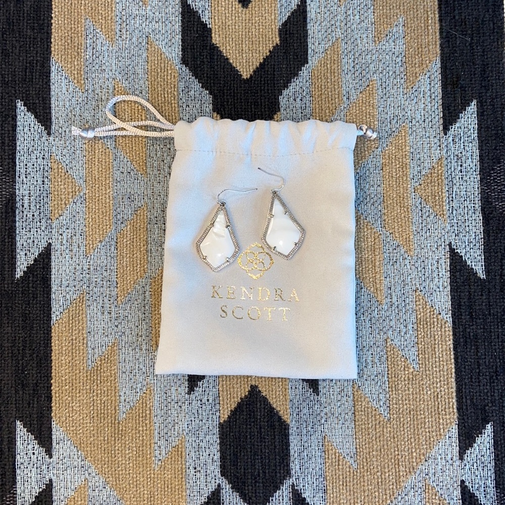 Kendra Scott alex silver drop earrings